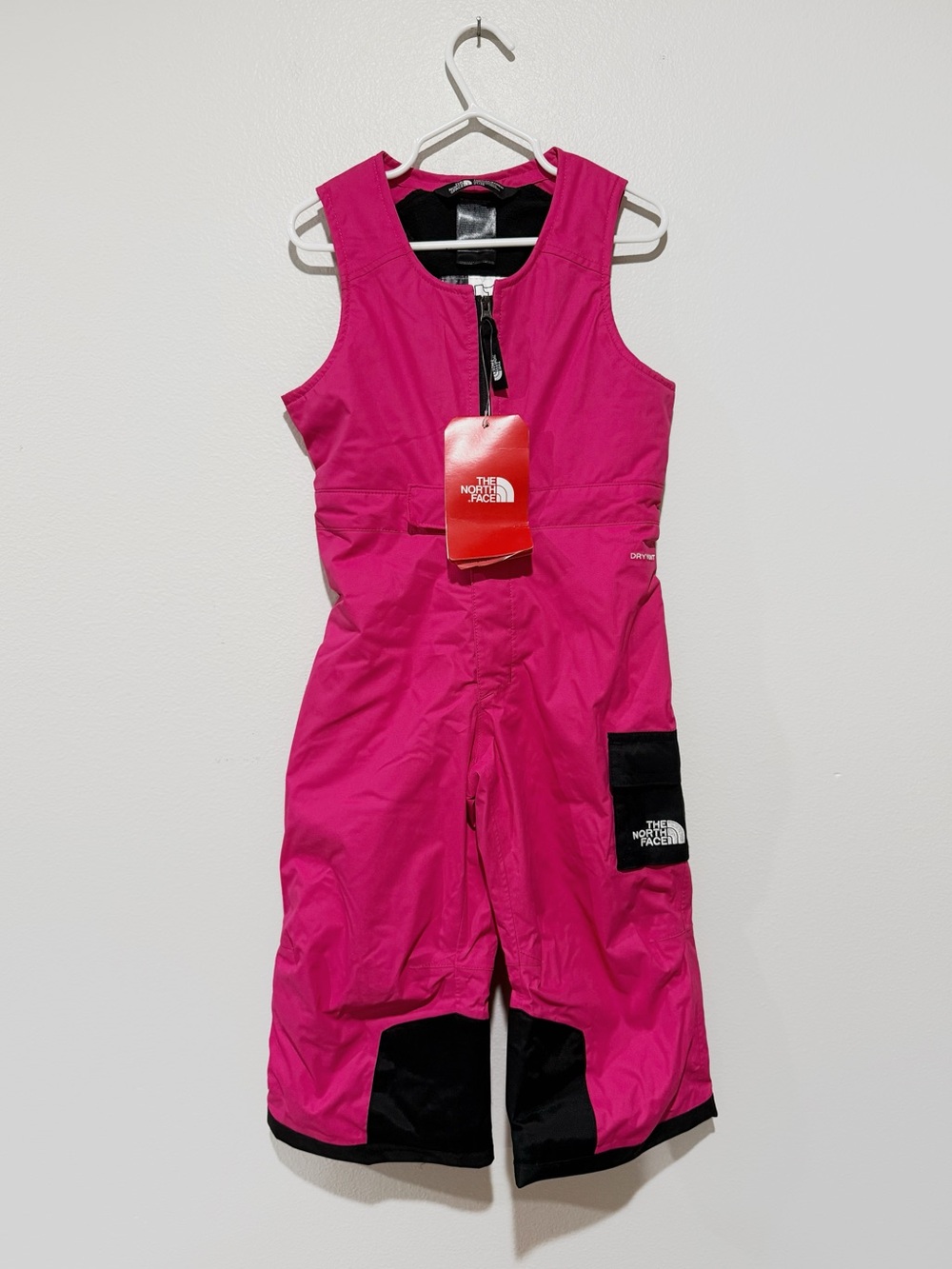 The North Face Toddler Insulated Bib Snow Suit Overalls NWT 2T Pink